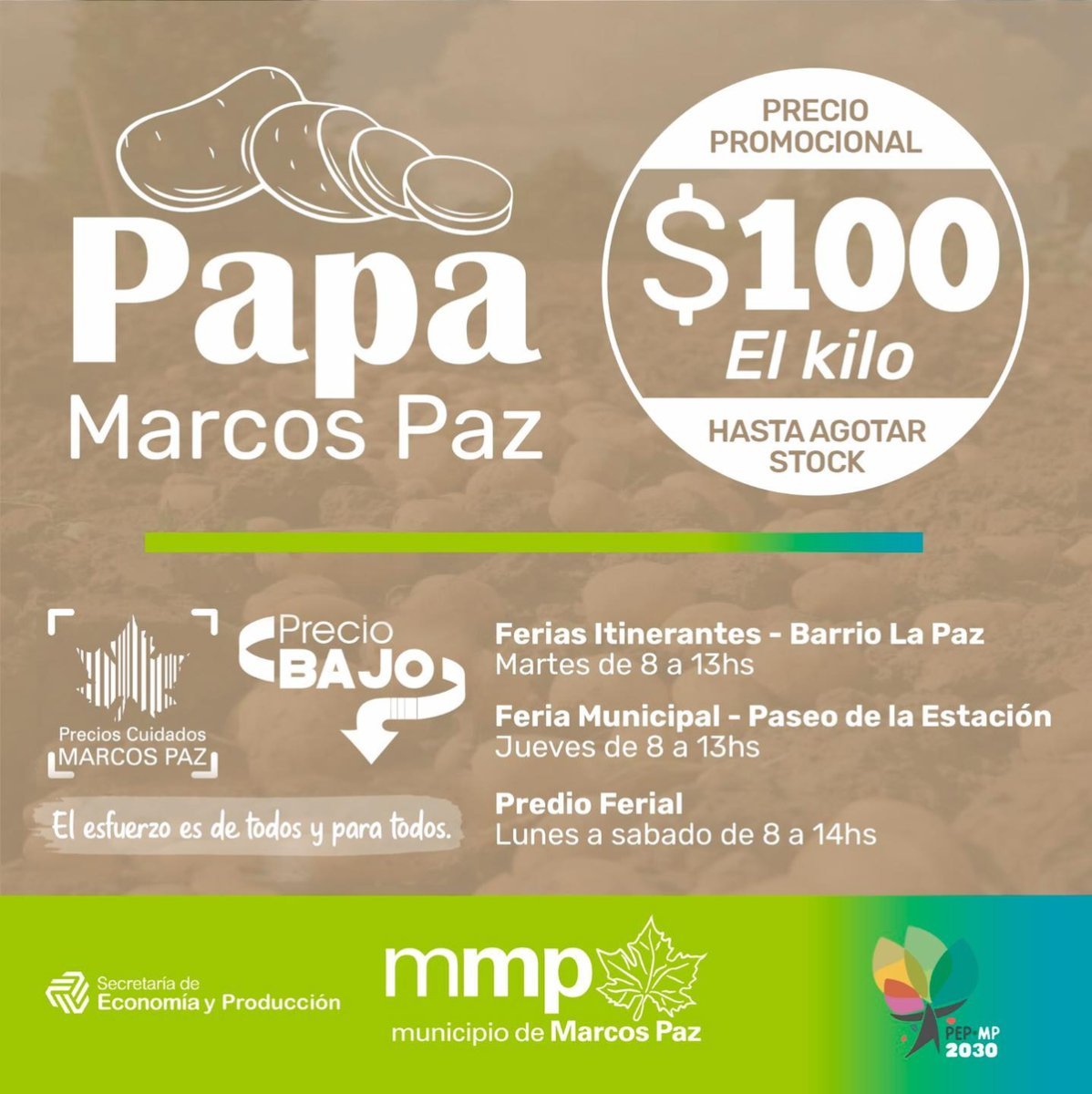 Marcos Paz anunci&oacute; la vuelta de los productos marca del Municipio.