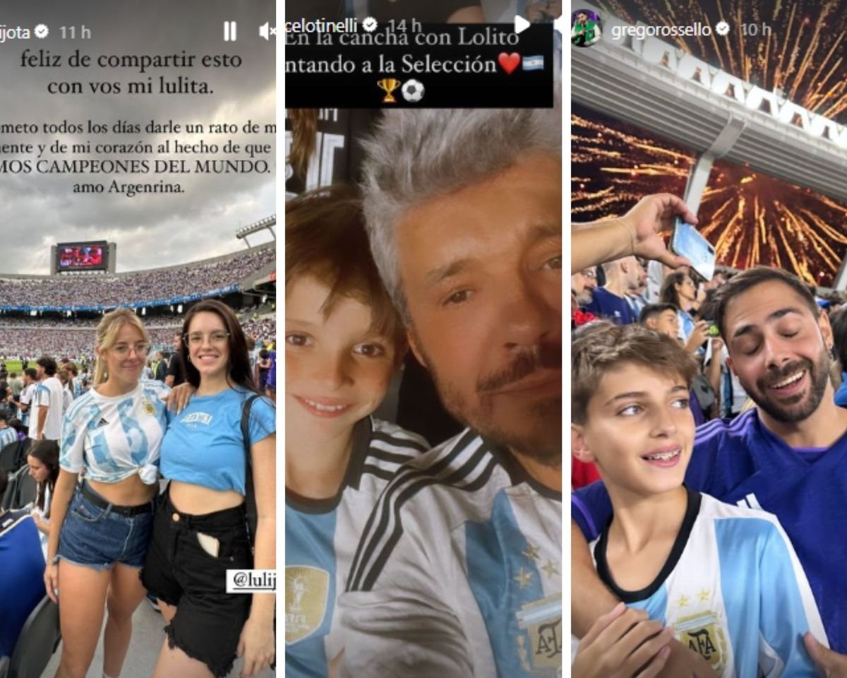Selecci&oacute;n argentina: los famosos que alentaron en la cancha.