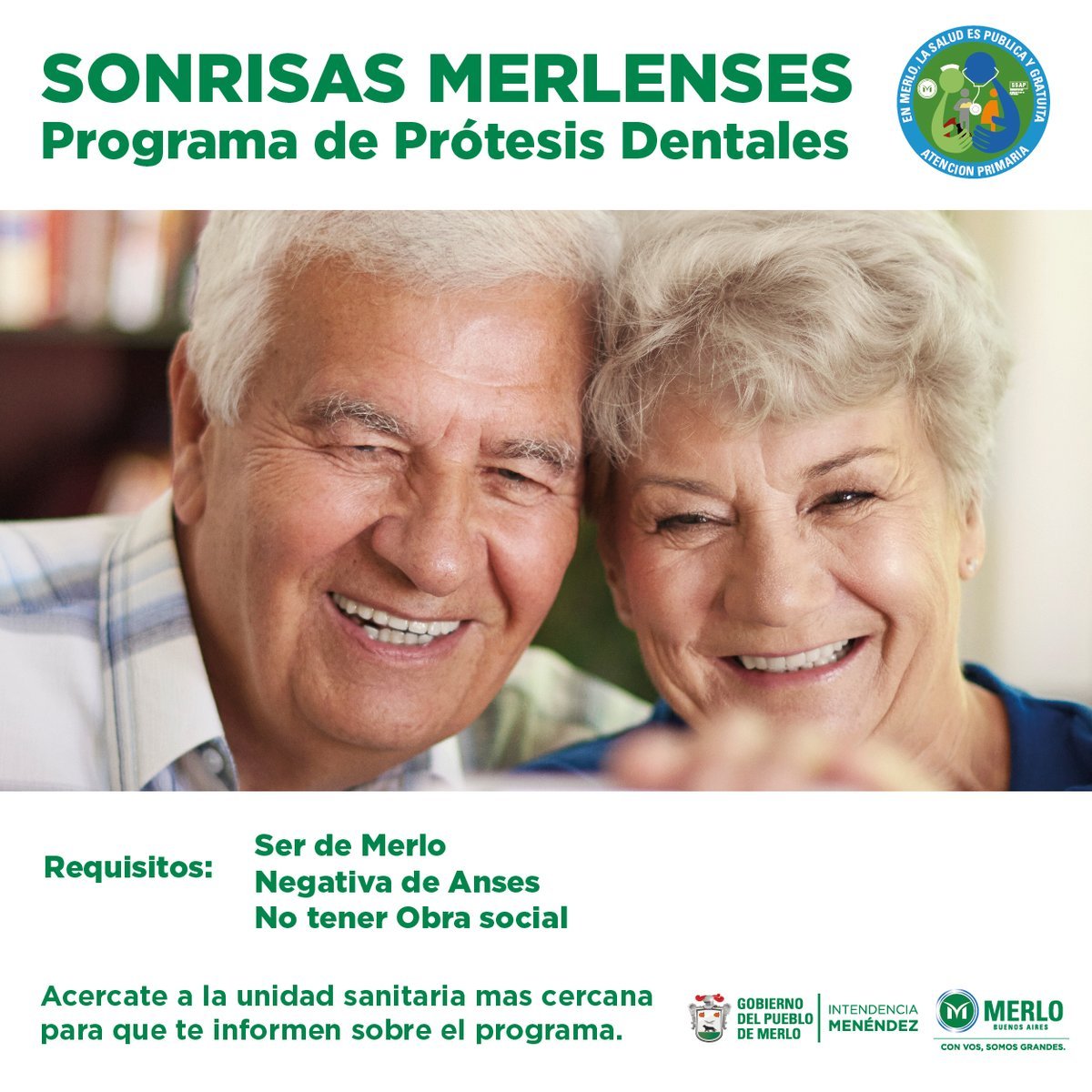 Merlo realizar&aacute; pr&oacute;tesis dentales de forma gratuita.