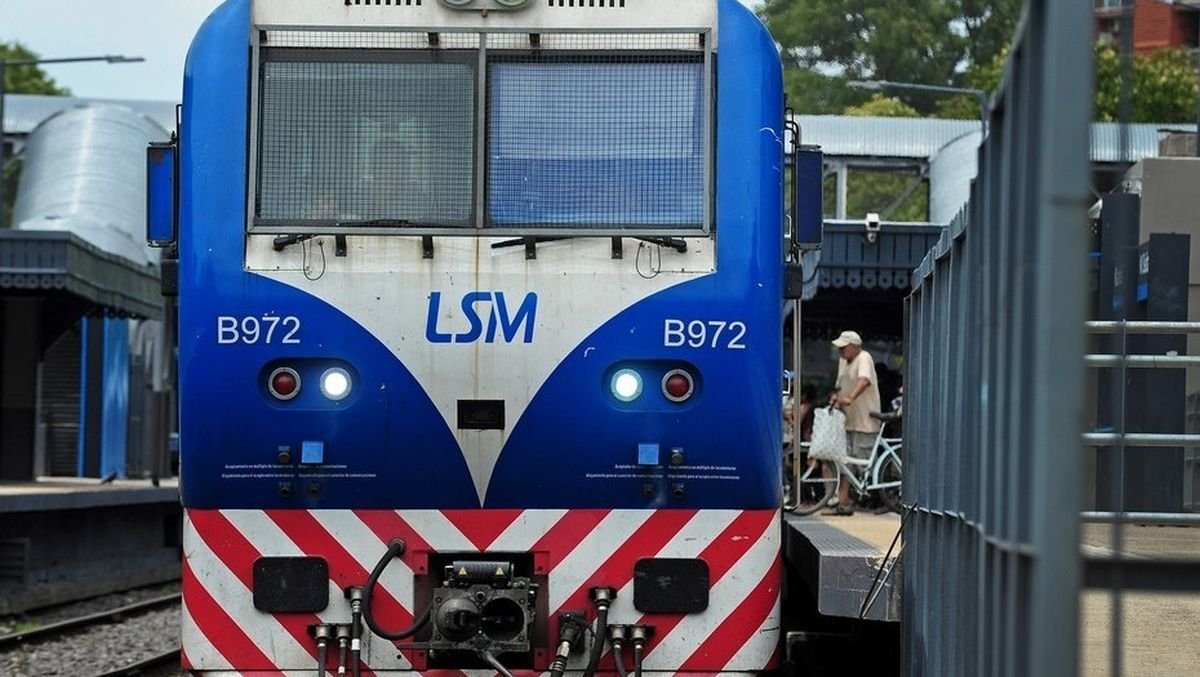 Locomotora del Tren San Mart&iacute;n.