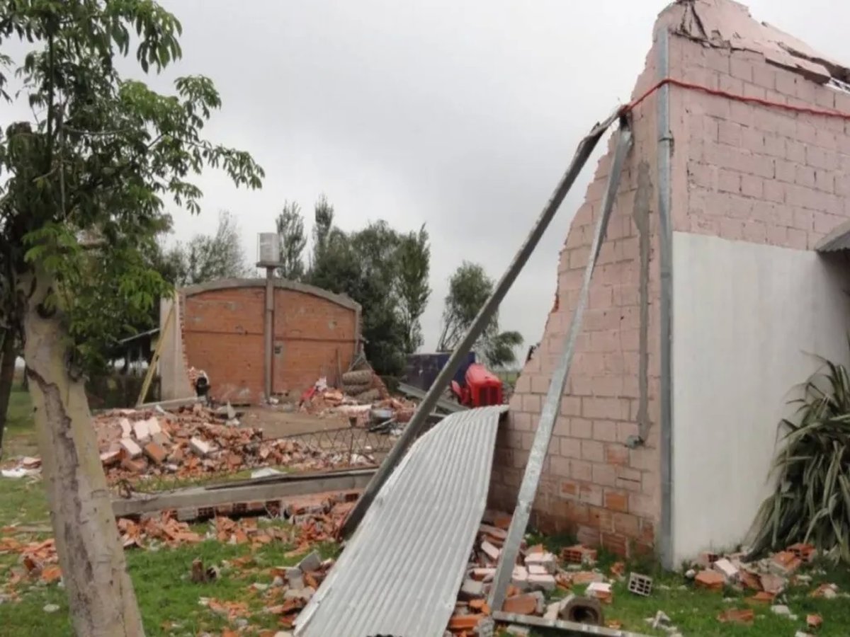 General Rodr&iacute;guez, otra de las localidades afectadas por los tornados.