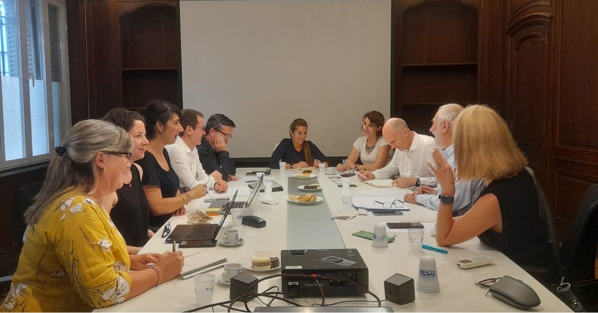 Reuni&oacute;n de las autoridades de la UNTREF con pares de Francia.