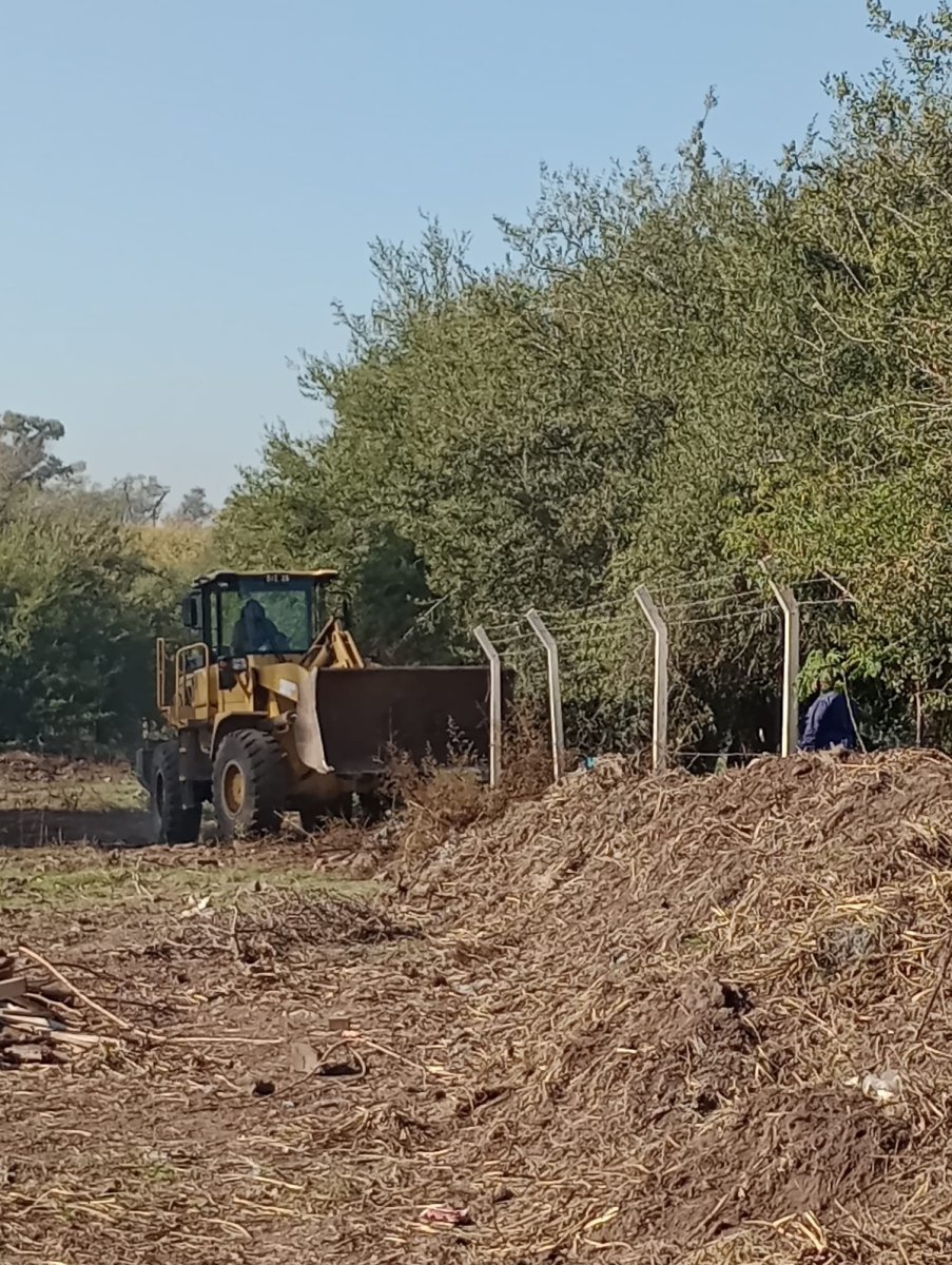 El cerco ilegal desmontado en Ciudad Evita.