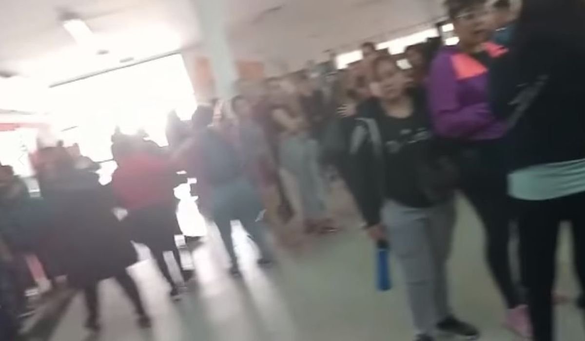 La manifestaci&oacute;n en el jard&iacute;n de San Antonio de Padua.