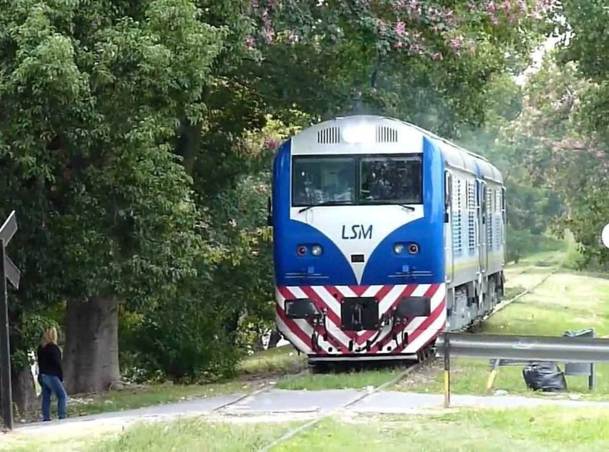 Una de las locomotoras del Tren San Mart&iacute;n.