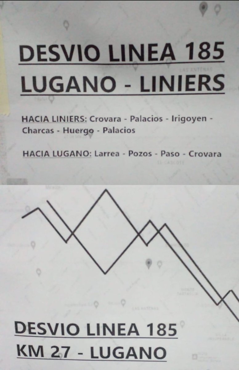 Los cambios del 185 en La Tablada y Lomas del Mirador.