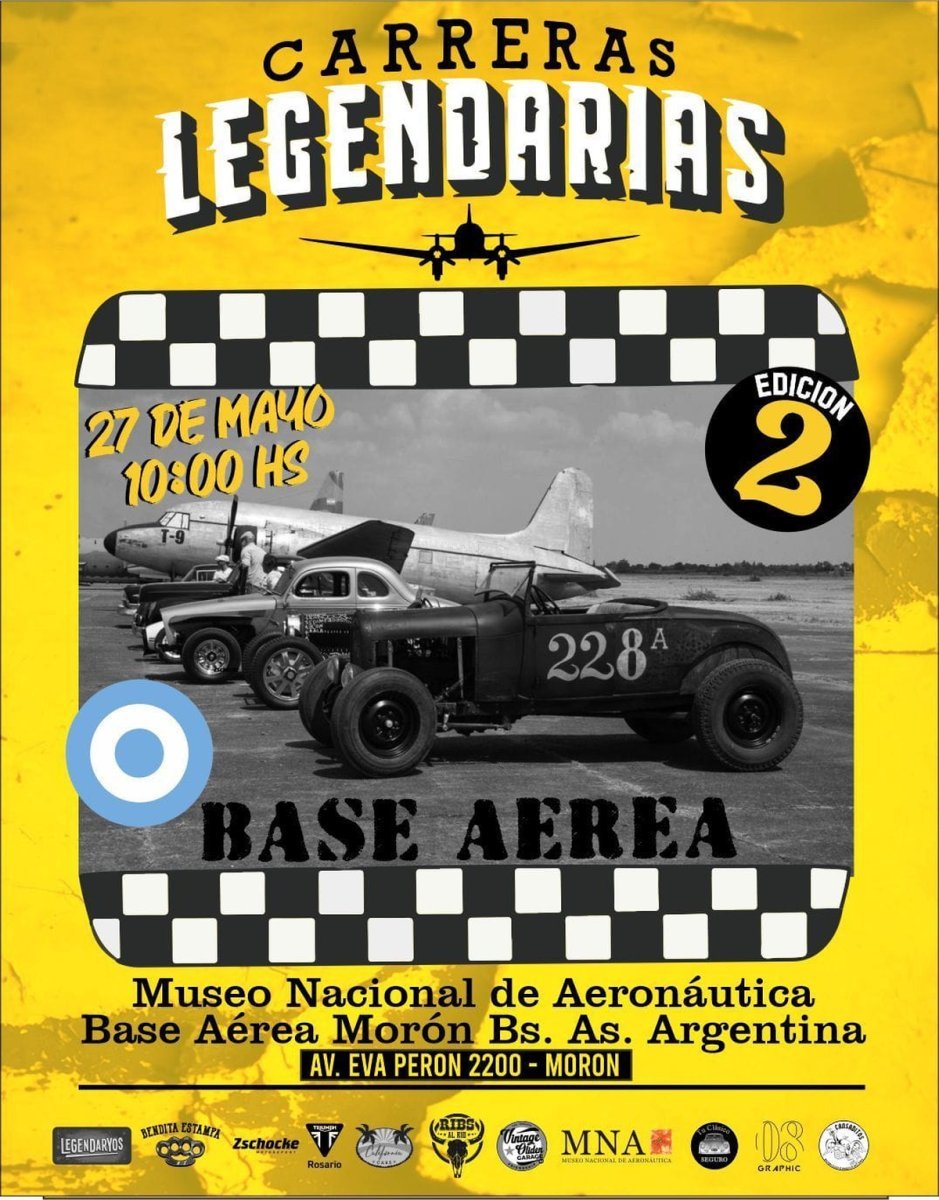 Una carrera legendaria en el Museo Aeron&aacute;utico de Mor&oacute;n.