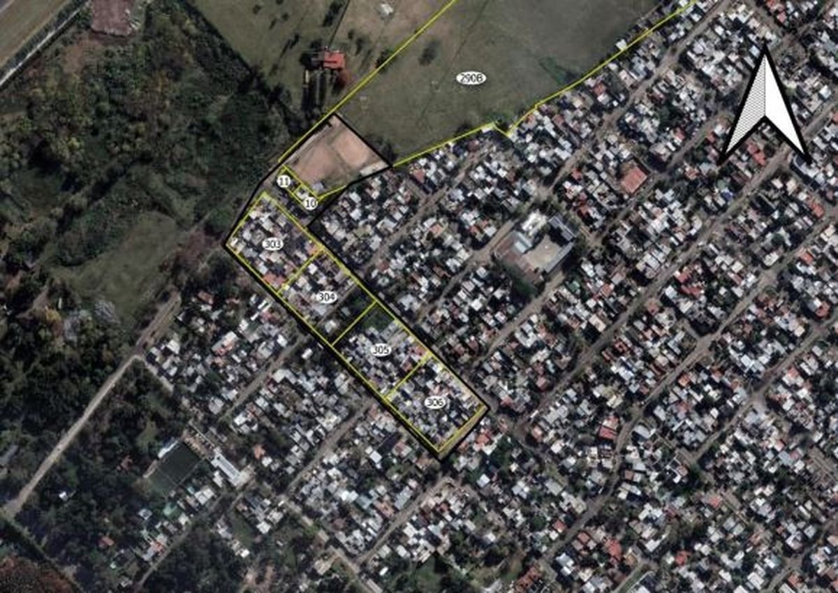 Imagen satelital del barrio El Molino de William Morris.