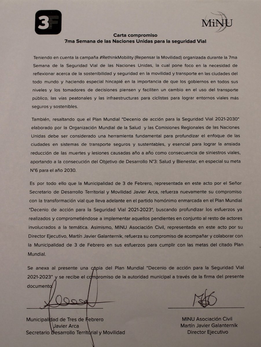 El compromiso del Municipio de Tres de Febrero.