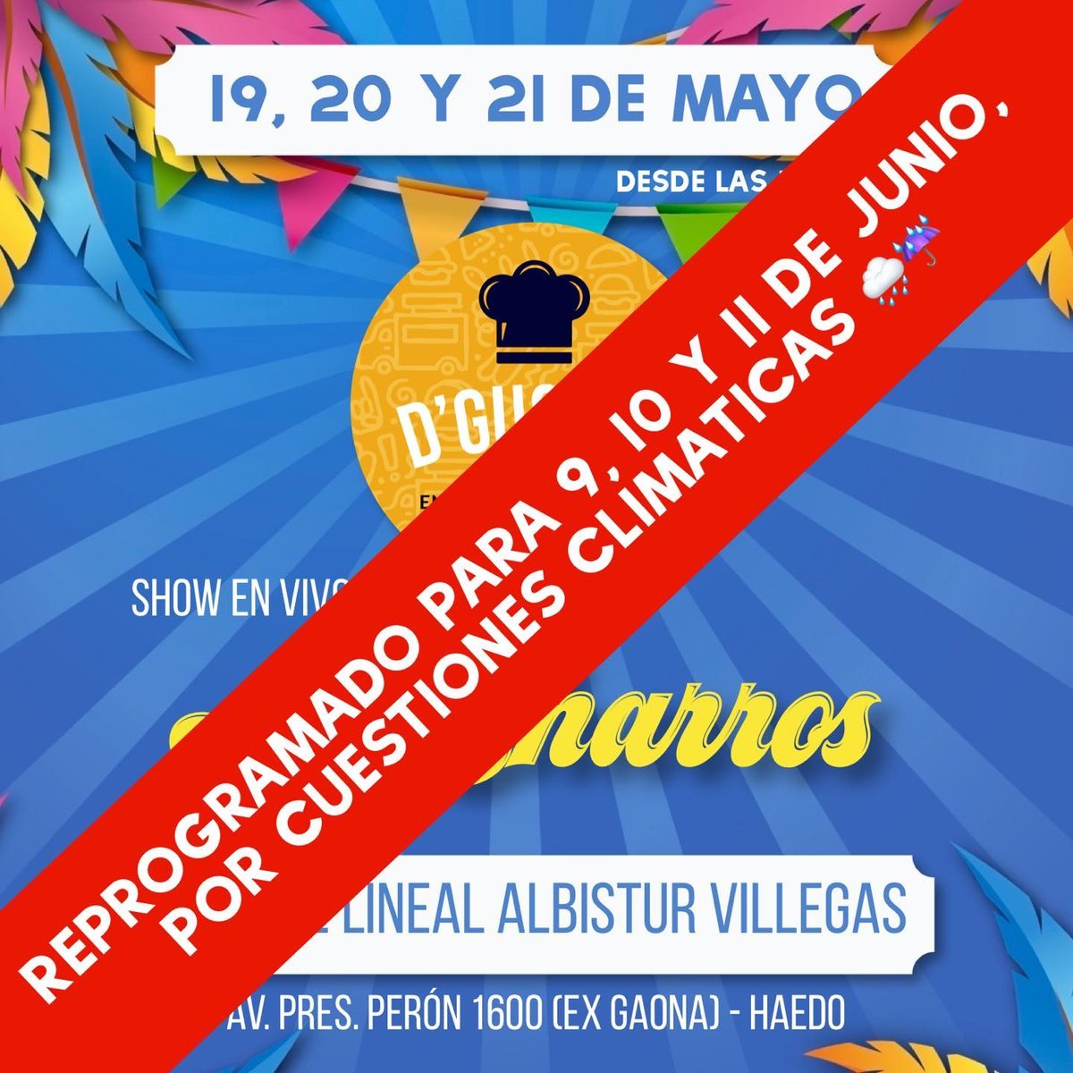La feria D'Gustar volvi&oacute; a reprogramar el evento de Haedo.