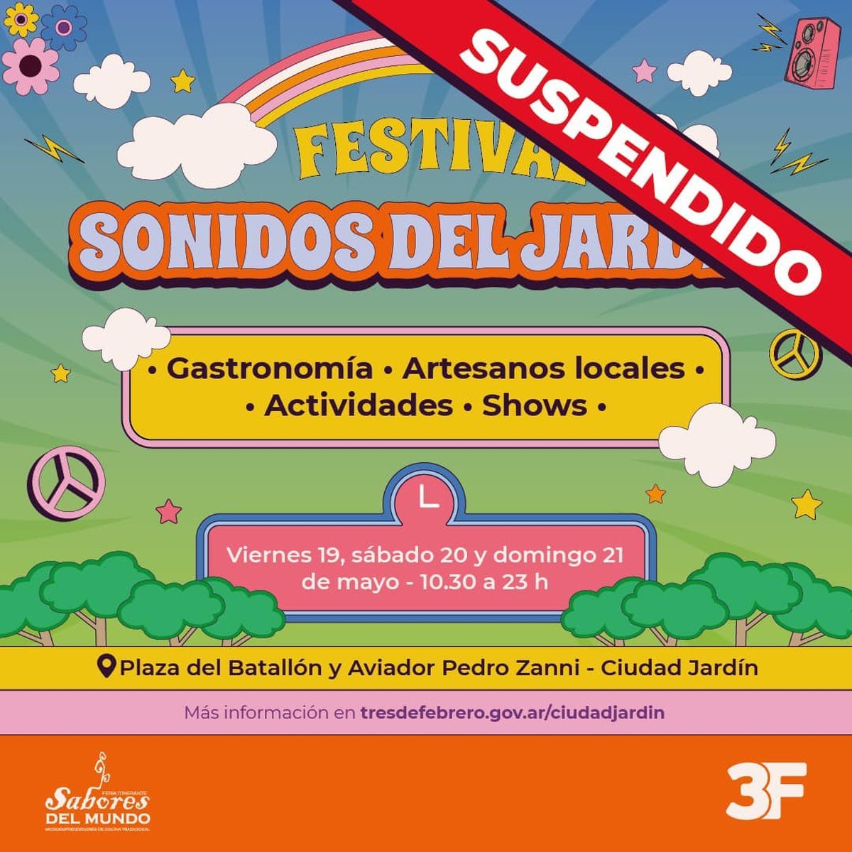Sabores del Mundo suspendi&oacute; el evento del Oeste.