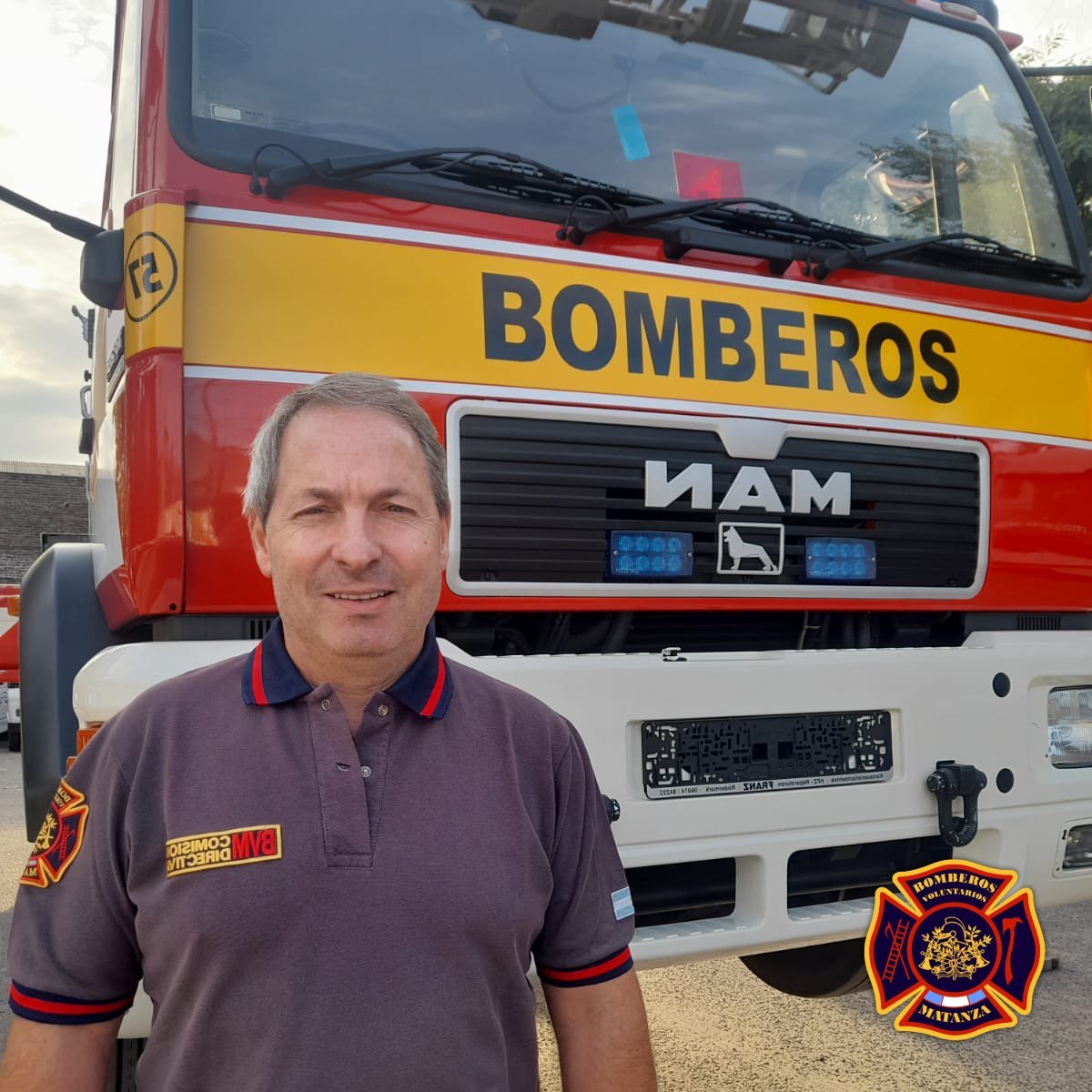El jefe de los Bomberos Voluntarios de La Matanza.
