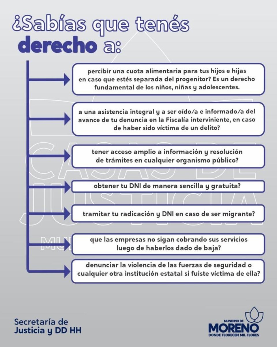 Moreno ofrecer&aacute; asistencia legal gratis para los vecinos.