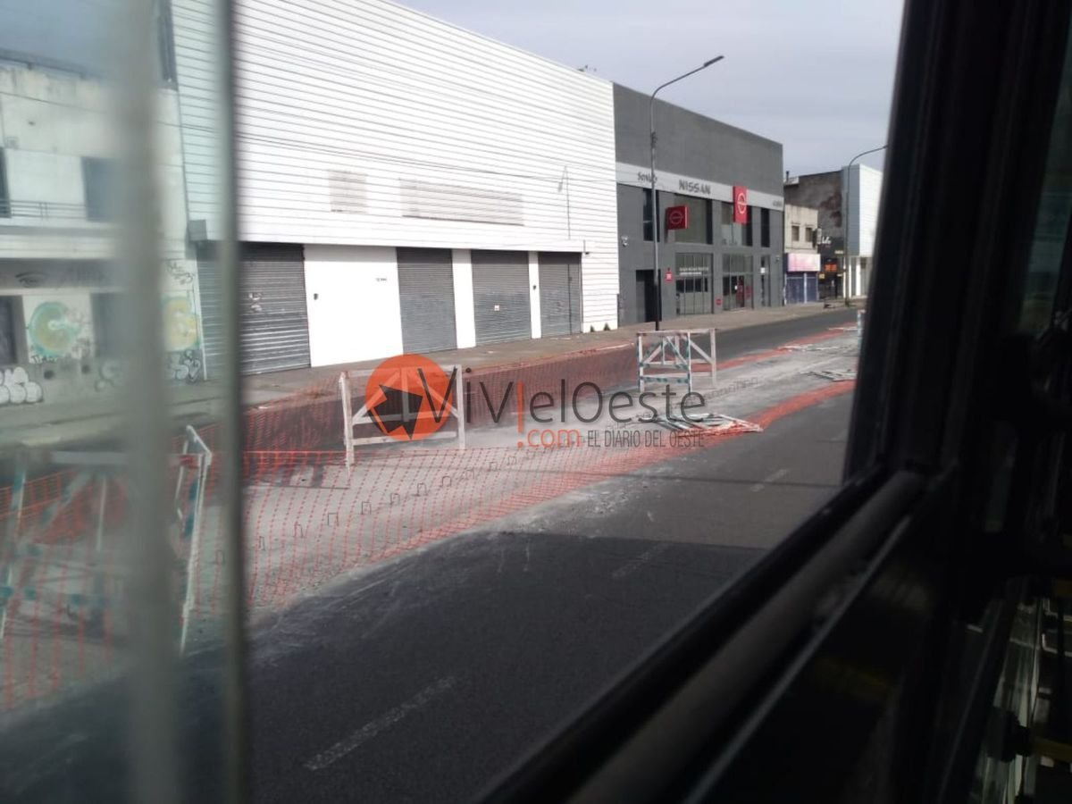 Obras en la Avenida Rivadavia de Ciudadela.