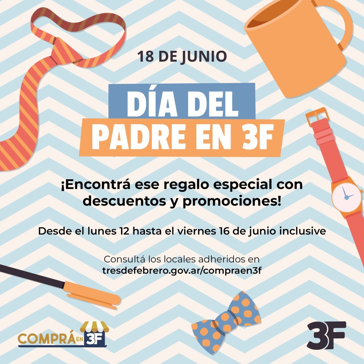 Tres de Febrero fomenta el comercio para el D&iacute;a del Padre.