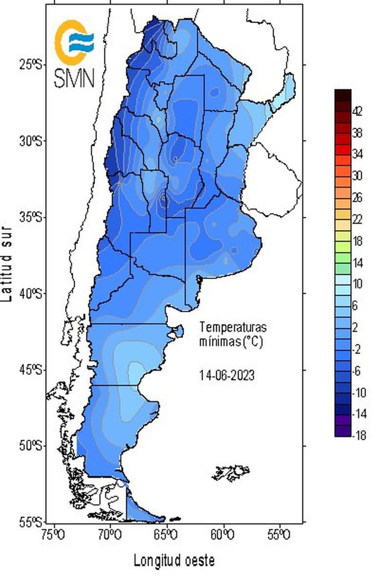 Heladas en El Palomar y todo el pa&iacute;s.
