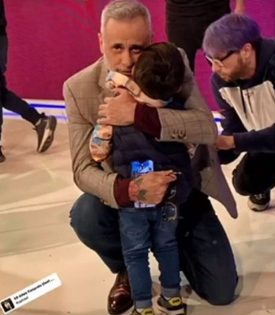 Jorge Rial y su nieto.