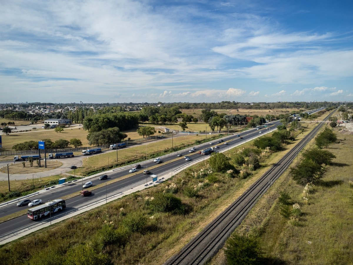 Obras en la Ruta 21 de La Matanza.