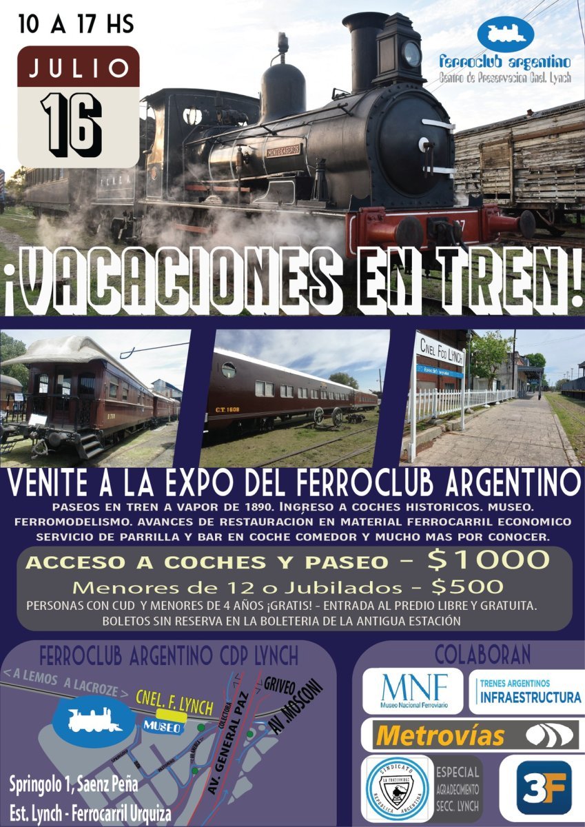 Gran evento en el Ferroclub de Tres de Febrero.