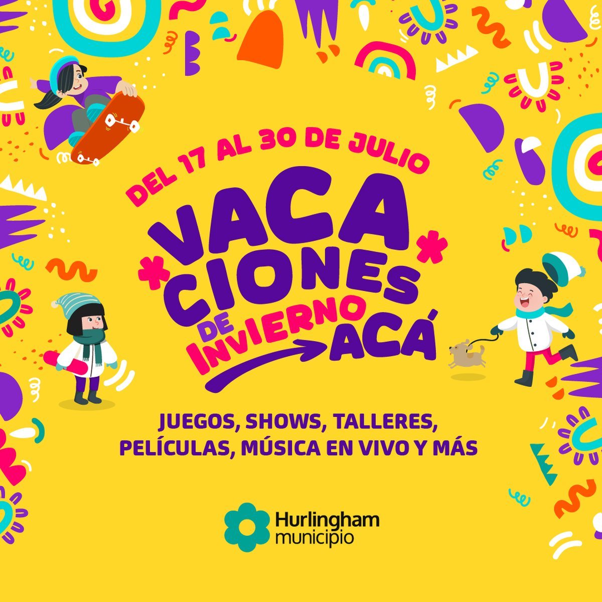 Hurlingham anunci&oacute; las actividades gratuitas que habr&aacute; en vacaciones de invierno.