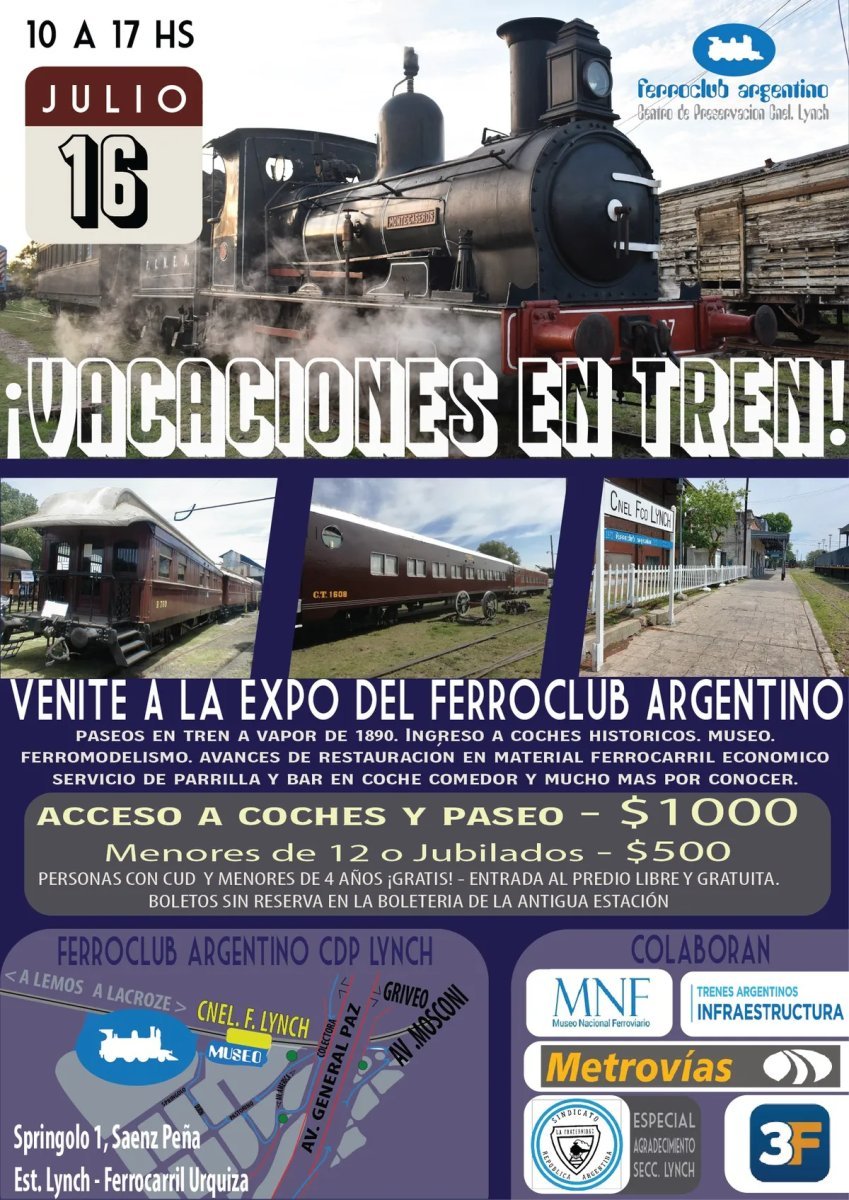 Gran evento en el Ferroclub de Tres de Febrero.