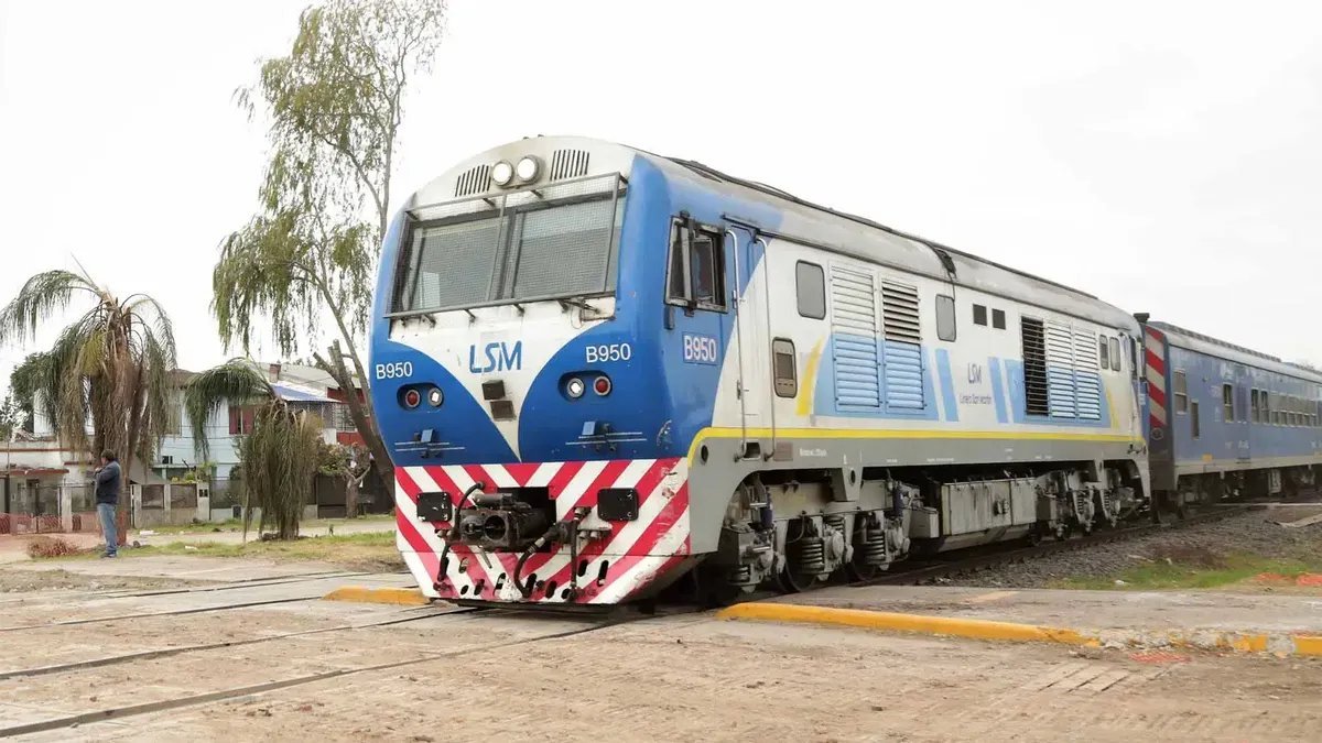 Una de las locomotoras del Tren San Mart&iacute;n.