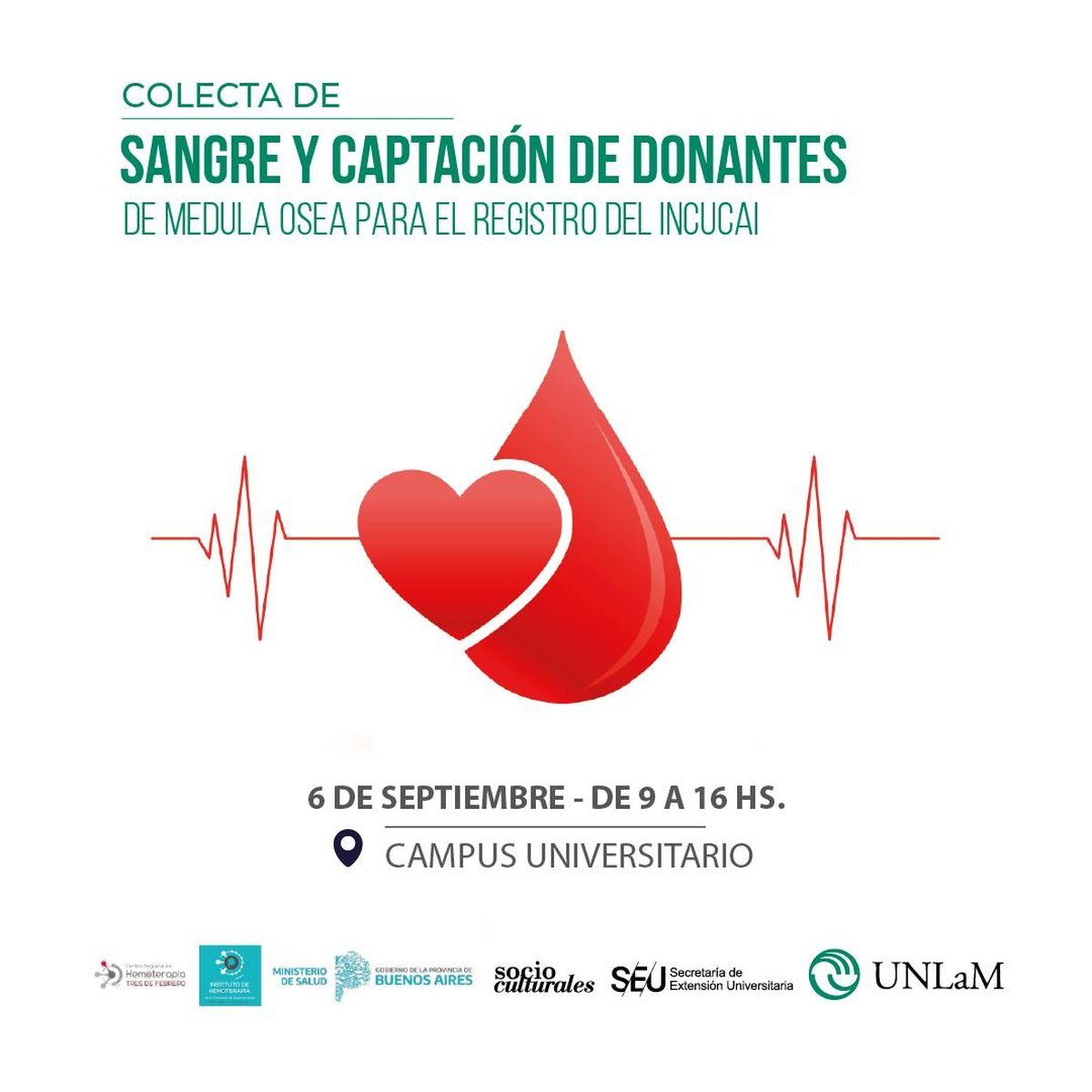 La UNLaM realizar&aacute; una nueva jornada de colecta de sangre.