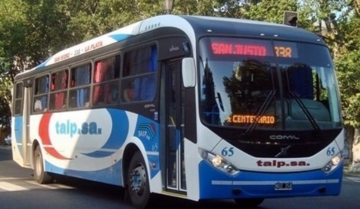 Un interno de la l&iacute;nea 338 en Mor&oacute;n.