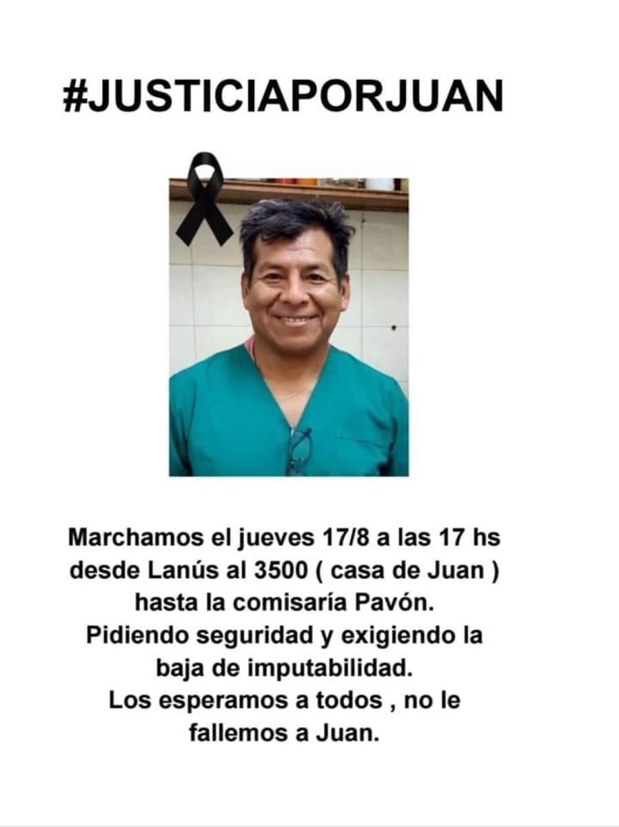 Marcha por el m&eacute;dico asesinado en Mor&oacute;n Sur.