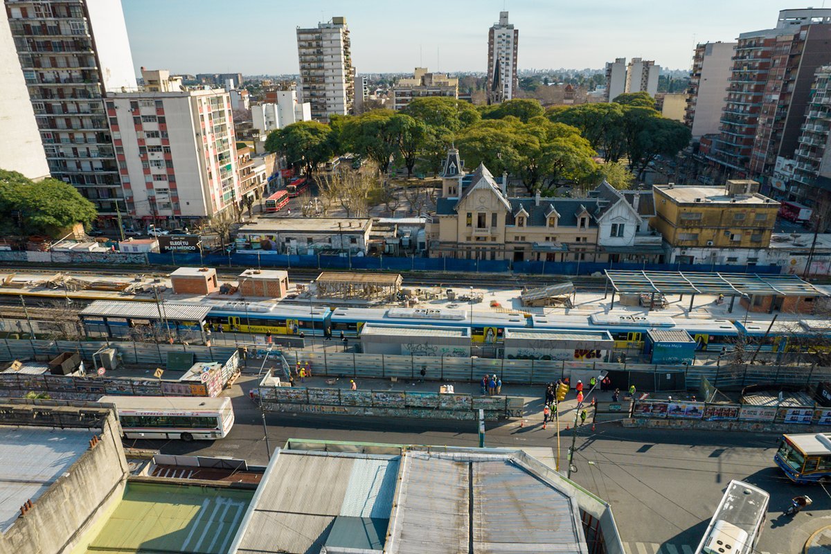 Retiran el obrador del soterramiento del Tren Sarmiento en Ramos Mej&iacute;a.