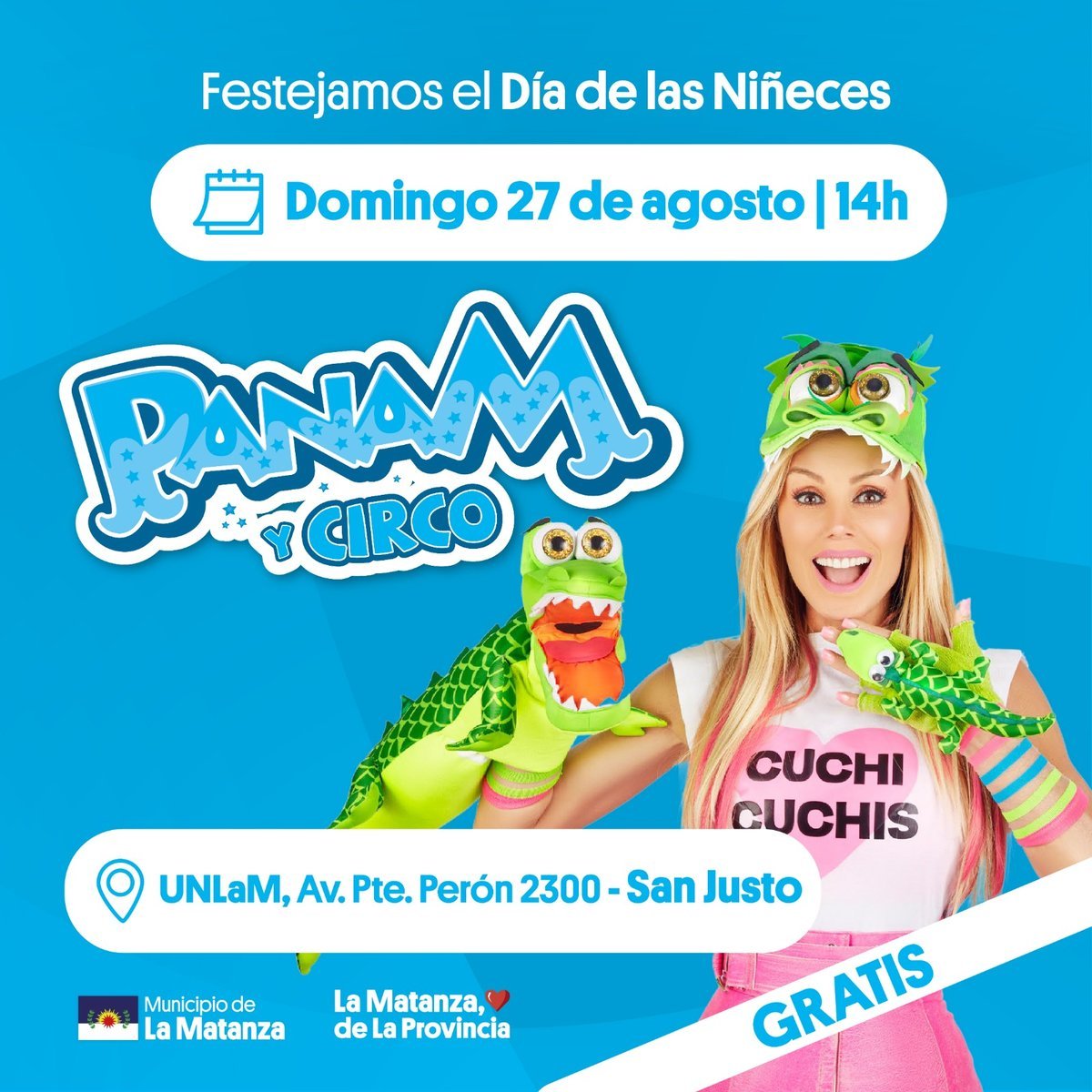Panam dar&aacute; un show gratuito en la Universidad Nacional de La Matanza.