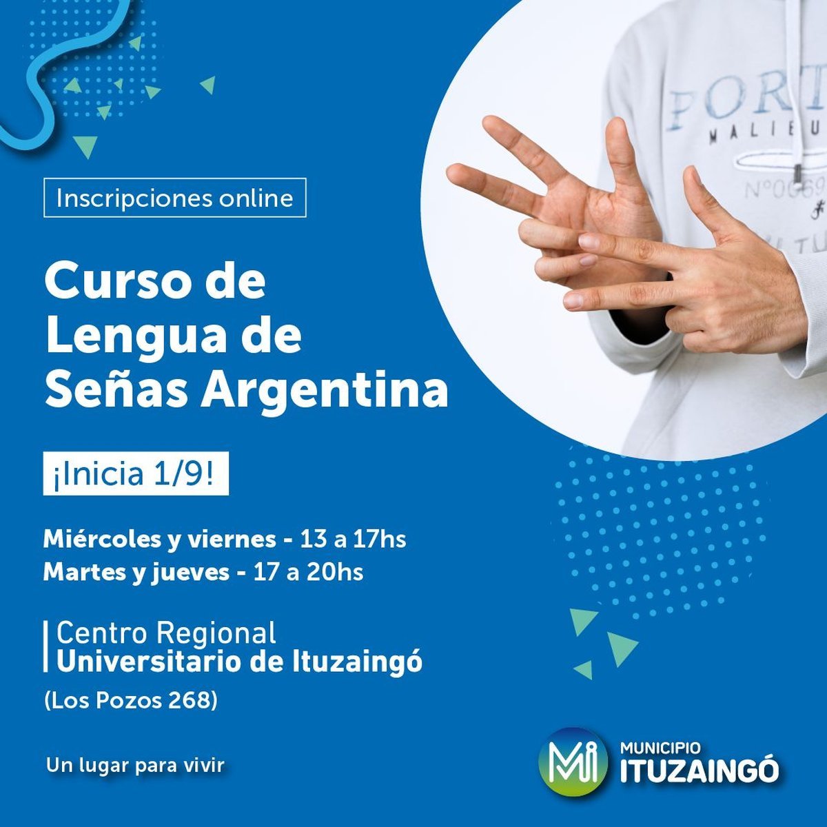 Ituzaing&oacute; abri&oacute; la inscripci&oacute;n al curso de Lengua de Se&ntilde;as.
