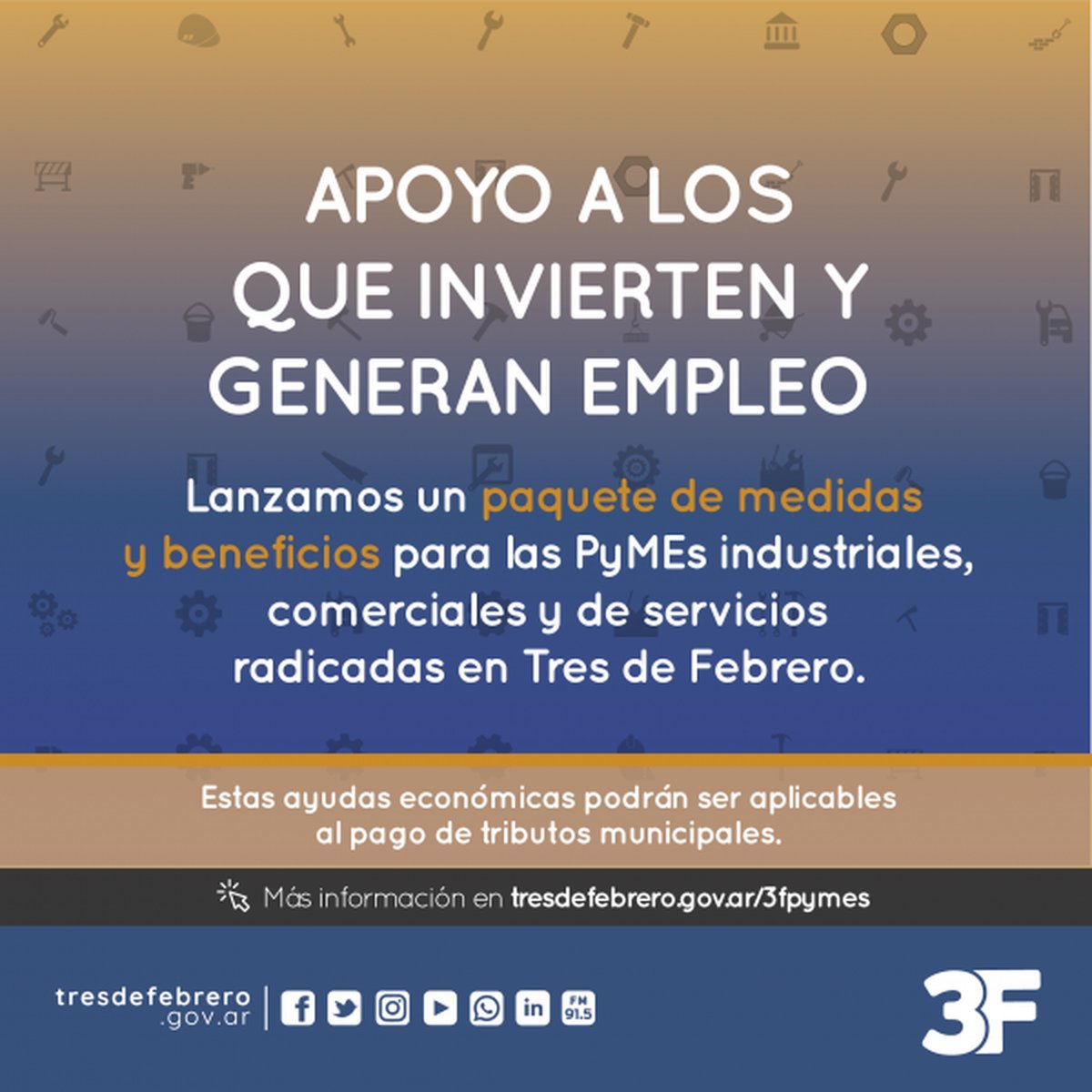 Tres de Febrero lanz&oacute; un programa para estimular el desarrollo econ&oacute;mico local.
