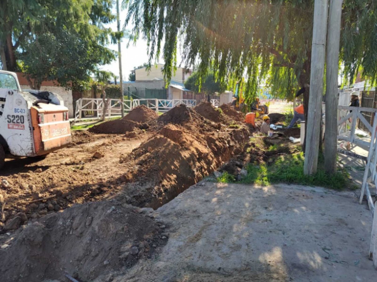 Obras de cloacas en Ituzaing&oacute;.