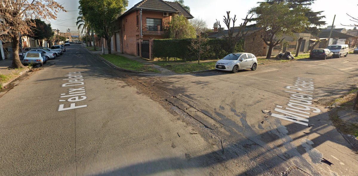 Inmediaciones donde ocurri&oacute; el robo en Hurlingham.