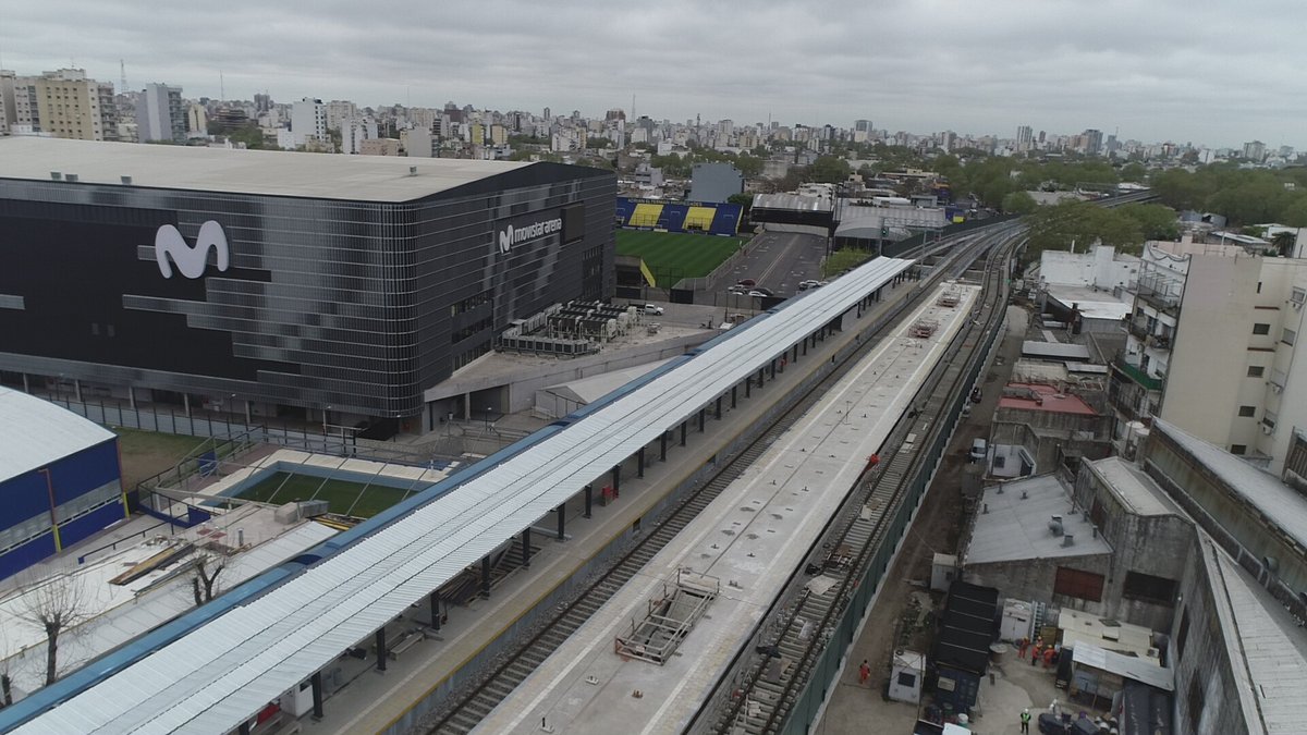 As&iacute; luce la &uacute;ltima etapa de la construcci&oacute;n de la nueva estaci&oacute;n Villa Crespo del Tren San Mart&iacute;n.