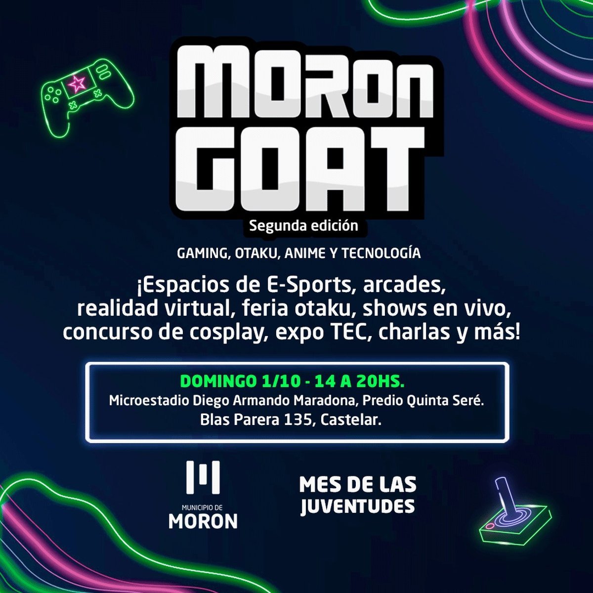 Vuelve Mor&oacute;n Goat, el festival de gaming, otaku y anim&eacute;.