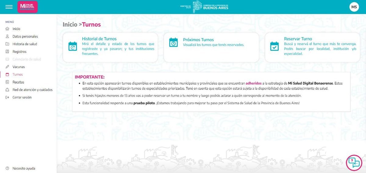 Ya se puede sacar turnos de salud on line en Buenos Aires.