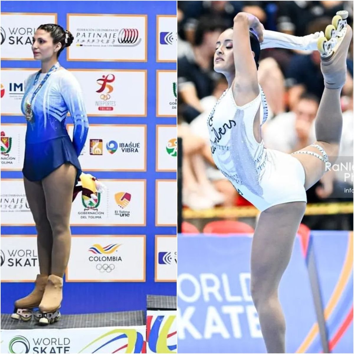 Leila Melina Aciar (derecha) y Candela Gallardo (izquierda).