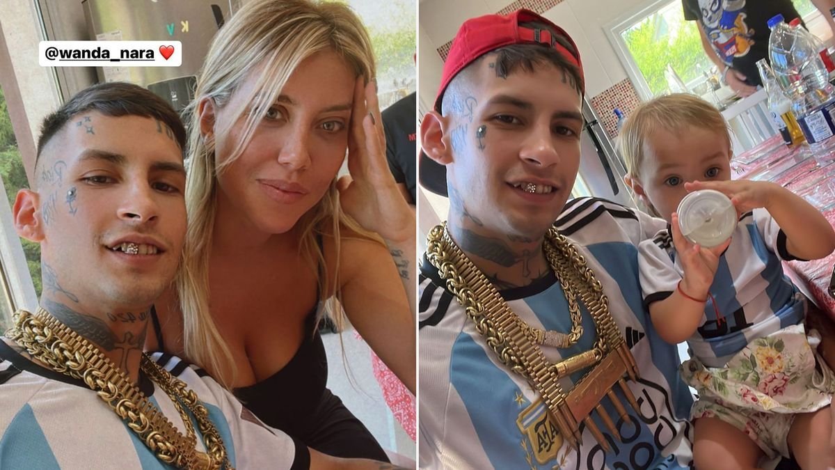 Wanda Nara y L-Gante.