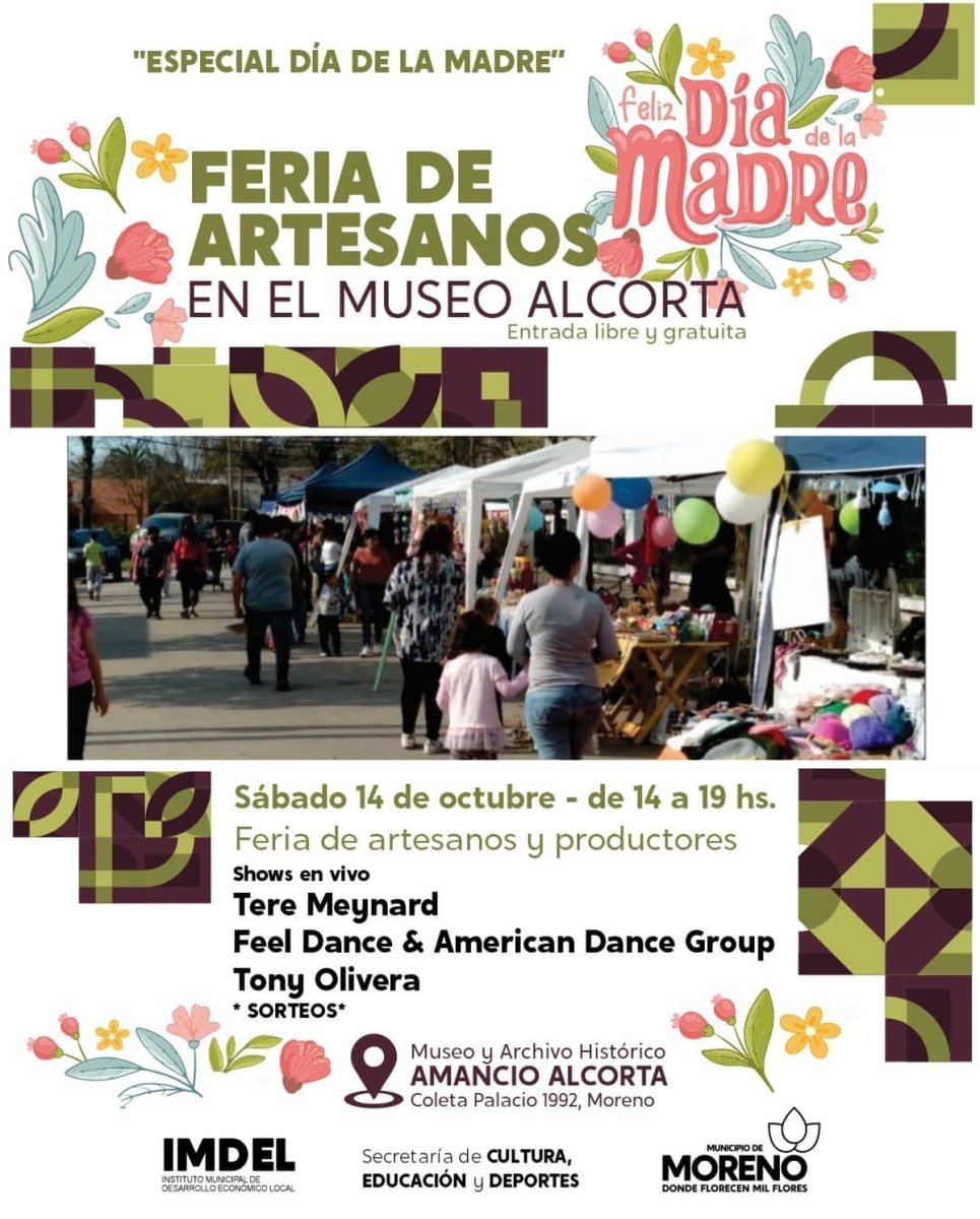 Moreno realizar&aacute; una feria para comprar regalos en el D&iacute;a de la Madre.