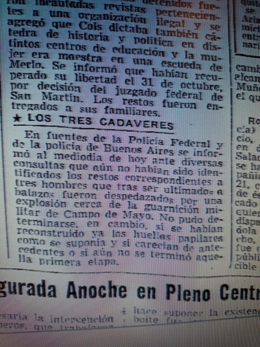 La noticia sobre el triple homicidio perpetuado en San Miguel.