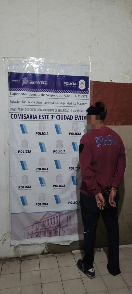 El polic&iacute;a de la Ciudad detenido en Ciudad Evita.