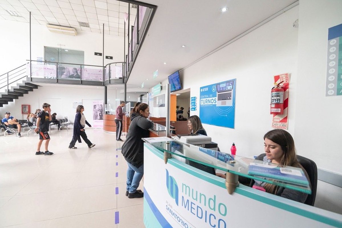 El interior del Sanatorio del Oeste de Ituzaing&oacute;.