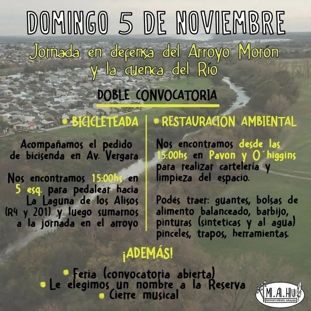 Hurlingham: jornada en defensa del Arroyo Mor&oacute;n.