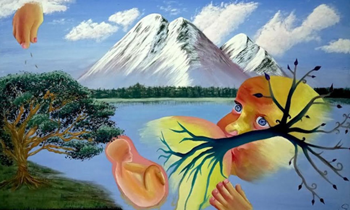 "Herencia divina", la pintura hecha en la c&aacute;rcel de Ituzaing&oacute; exhibida en Italia.