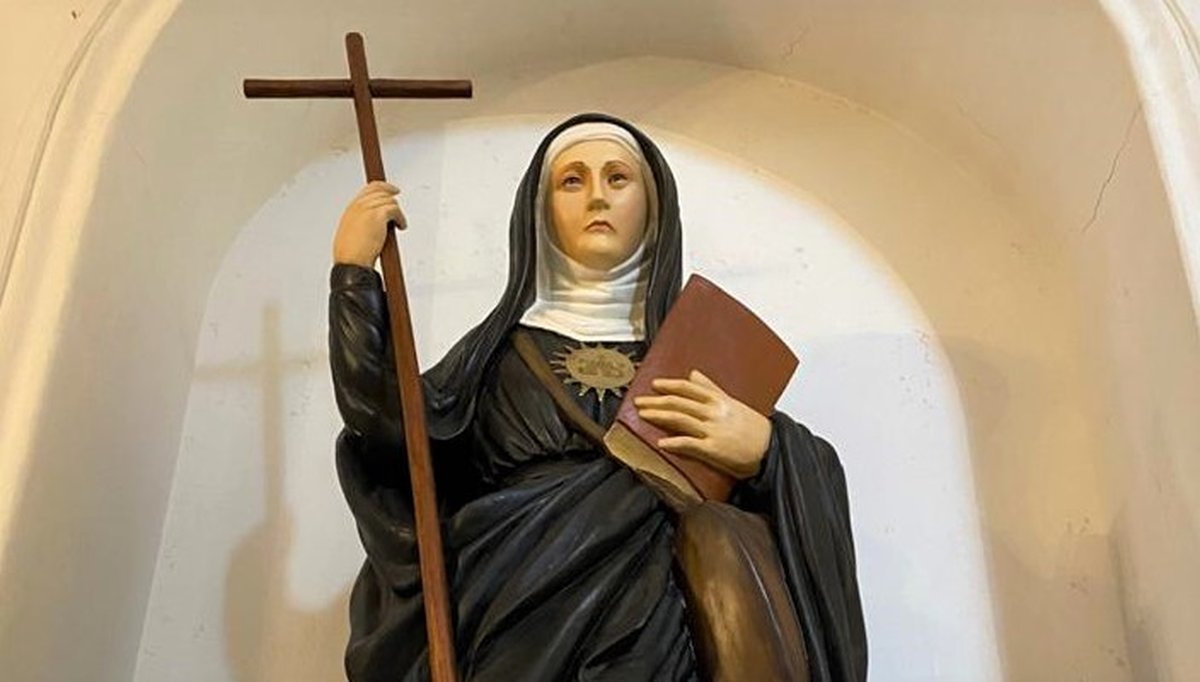 El busto de Mama Antula en la Catedral de Mor&oacute;n.