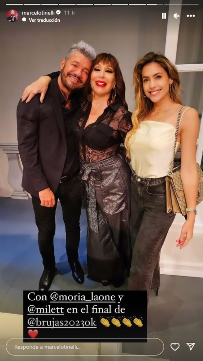 Tinelli y su primera salida p&uacute;blica con Milett Figueroa.