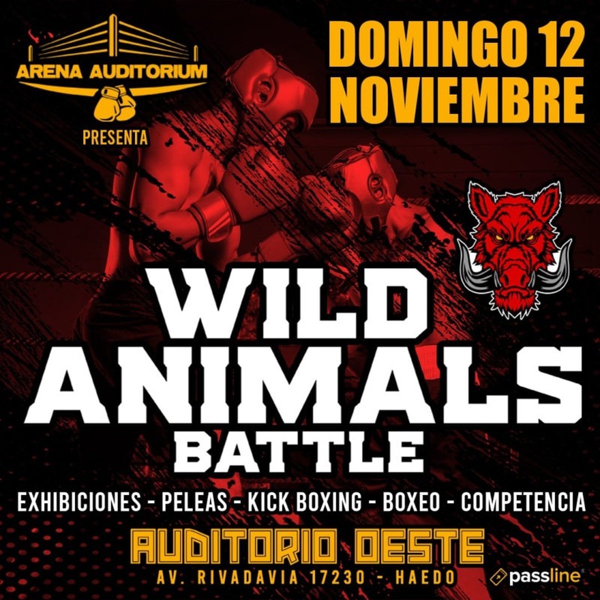 Llega un megaevento de boxeo y kick-Boxing al Auditorio Oeste.