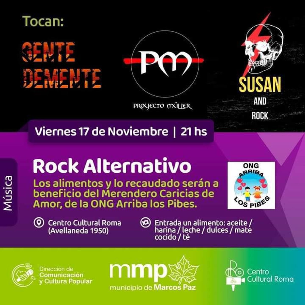 Marcos Paz realizar&aacute; un show musical solidario.